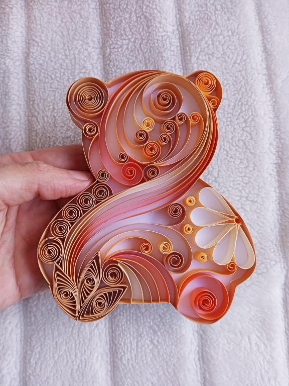 Petit ours en quilling