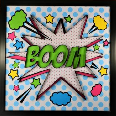 Tableau quilling Pop Art BOOM