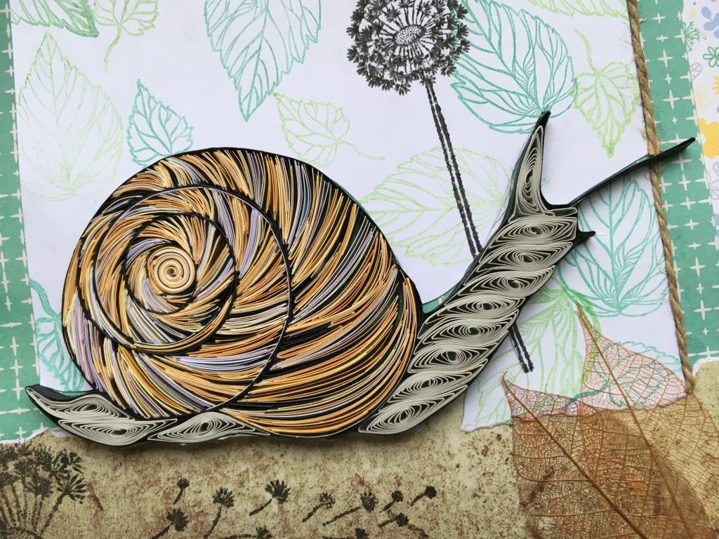 Tableau quilling : escargot