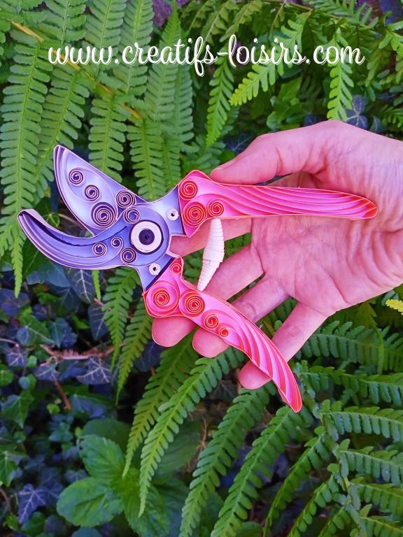 Quilling secateur kit jardin