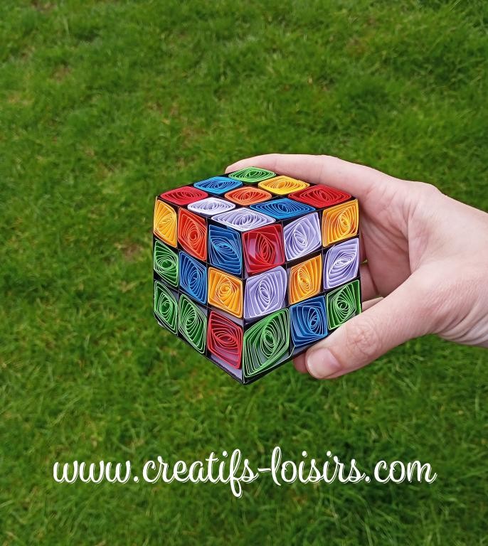 Rubik's cube quilling