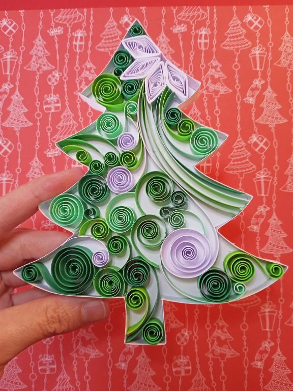 Sapin de Noël en quilling