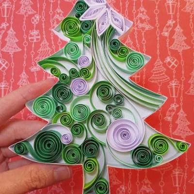 Sapin de Noël en quilling