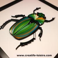 Scarabée insecte quilling