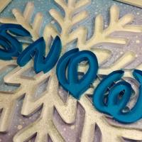 Tableau quilling Snow