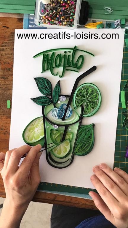 Tableau quilling mojito