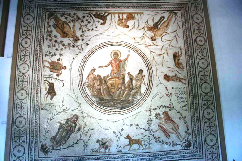 15mosaique de poseidon neptune frugifer musee national du bardo