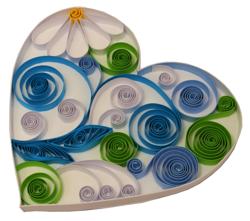 160g 5mm coeur bande papier quilling spirale roule eugenie
