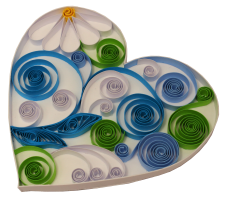 160g 5mm coeur papier quilling paperolles diy loisirs creatifs spirale vert bleu blanc fleur