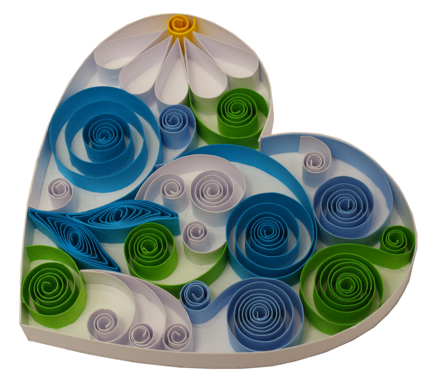 160g 9mm coeur bande papier quilling spirale roule eugenie