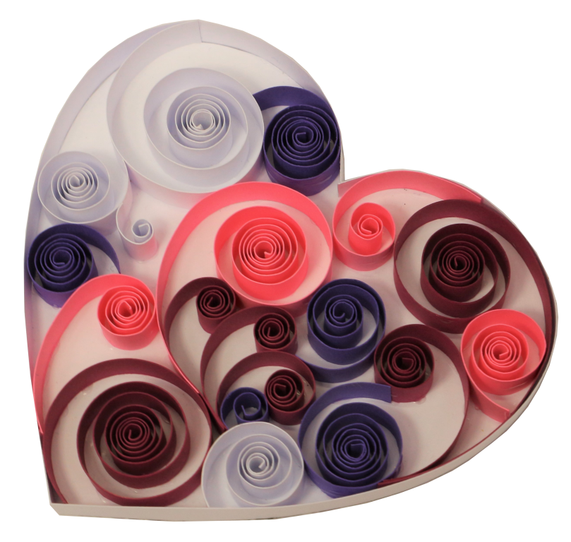 1cm 160g coeur bande papier quilling spirale roule eugenie