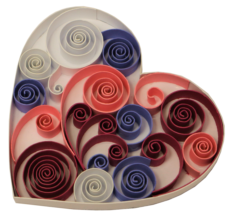 1cm 270g coeur bande papier quilling spirale roule eugenie