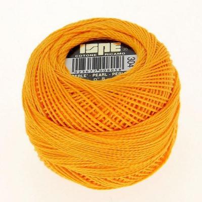 Bobine de coton perlé n°8 : JAUNE, 304