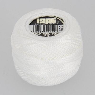 Bobine de coton perlé n°8 : blanc, 335