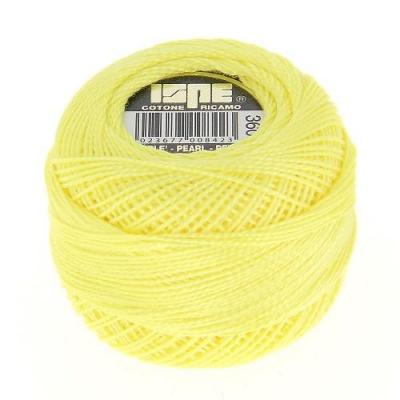 360 jaune clair fil coton perle 8 bobine broderie papier loisirs creatif eugenie