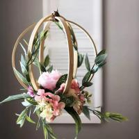Anneau cercle bois bambou gabarit quilling loisir creatif diy fleur 