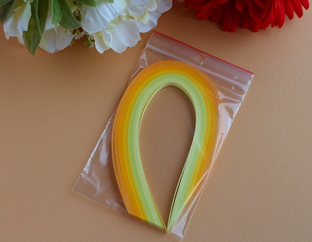 Assortiement jaune bande papier quilling loisirs creatifs 00