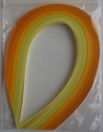Assortiement jaune bande papier quilling loisirs creatifs 03