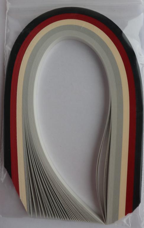 Assortiment bande papier quilling loisir creatif noir rouge girs 02