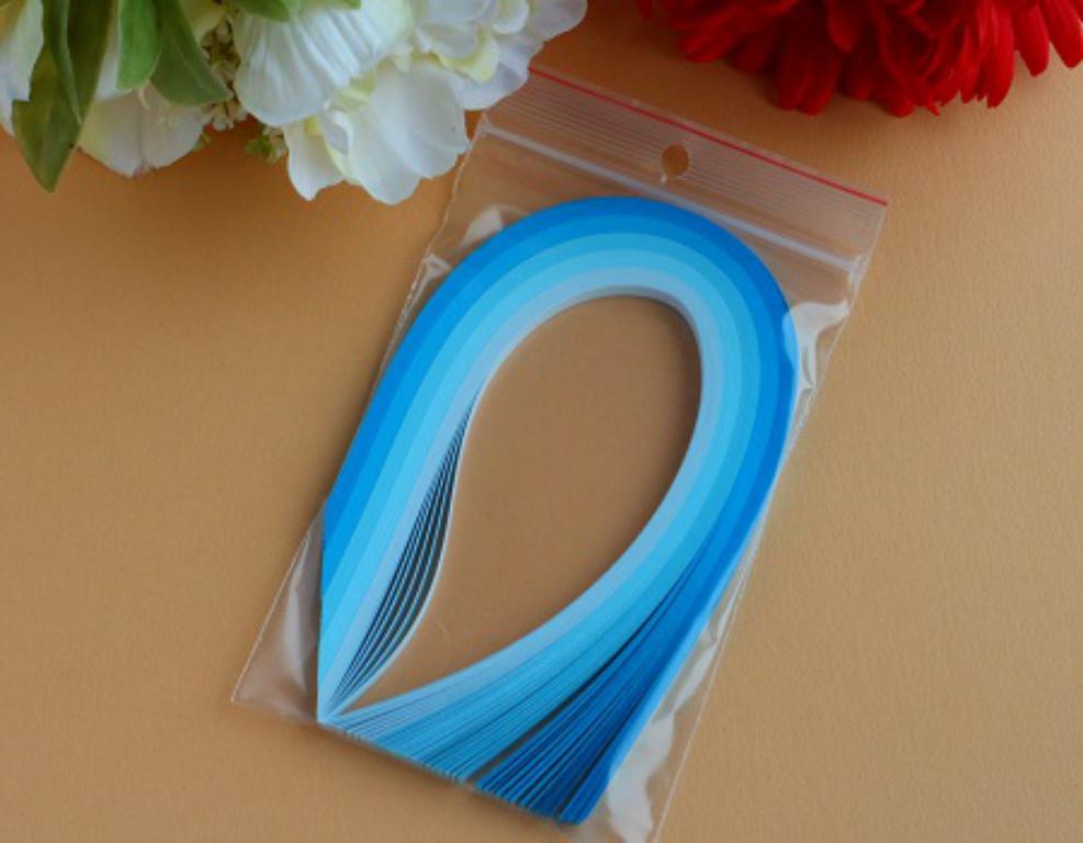 Assortiment bleu bande papier quilling loisirs creatifs 00