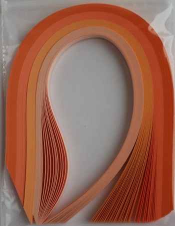 Assortiment orange clair bande papier quilling loisirs creatifs 02