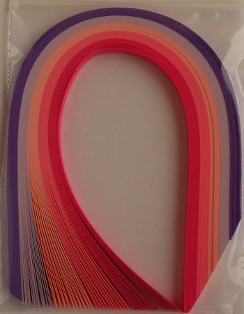 Assortiment rose violet bande papier quilling loisirs creatifs 02