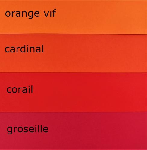 Assortiment rouge orange bande papier quilling paperolles paper art filigrana papel