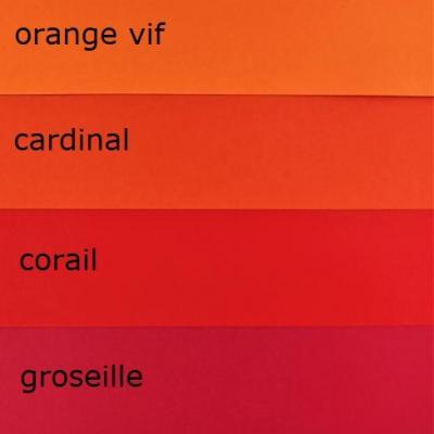 100 bandes de papier quilling assortiment ROUGES / ORANGES  - 160g - 5mm