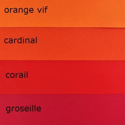 100 bandes de papier quilling assortiment ROUGES / ORANGES - 160g - 5mm