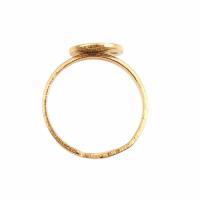 Bague ajustable support papier quilling paperolles rouler bande dore plateau vue du dessus profil