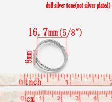 Bague double branche argent support plateau quilling papier roule taille dimension