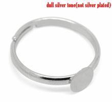 Bague quilling a decorer fine argent support customiser diy bijoux