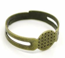Bague support quilling a decorer ajustable alliage de fer diy customiser bronze