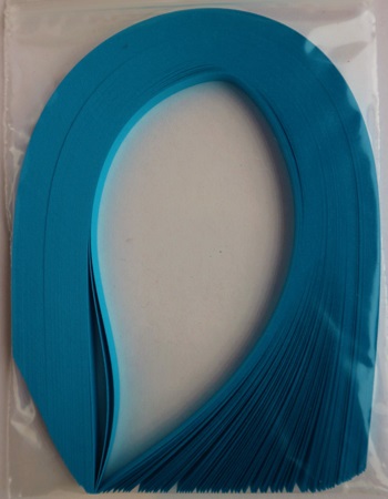 Bande de papier quilling loisirs creatifs bleu turquoise 02