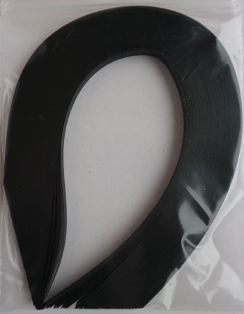 Bande de papier quilling loisirs creatifs noir 02