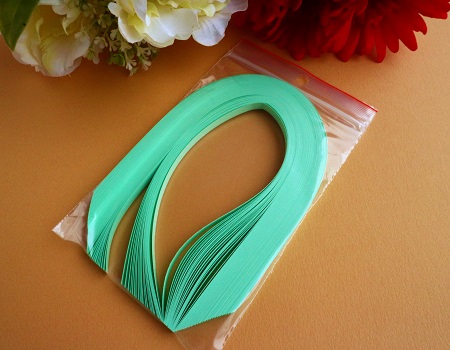 Bande de papier quilling loisirs creatifs vert clair 01