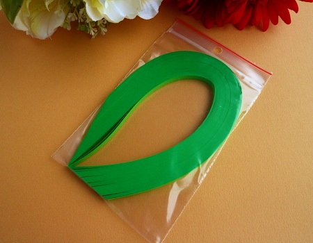 Bande de papier quilling loisirs creatifs vert menthe 01