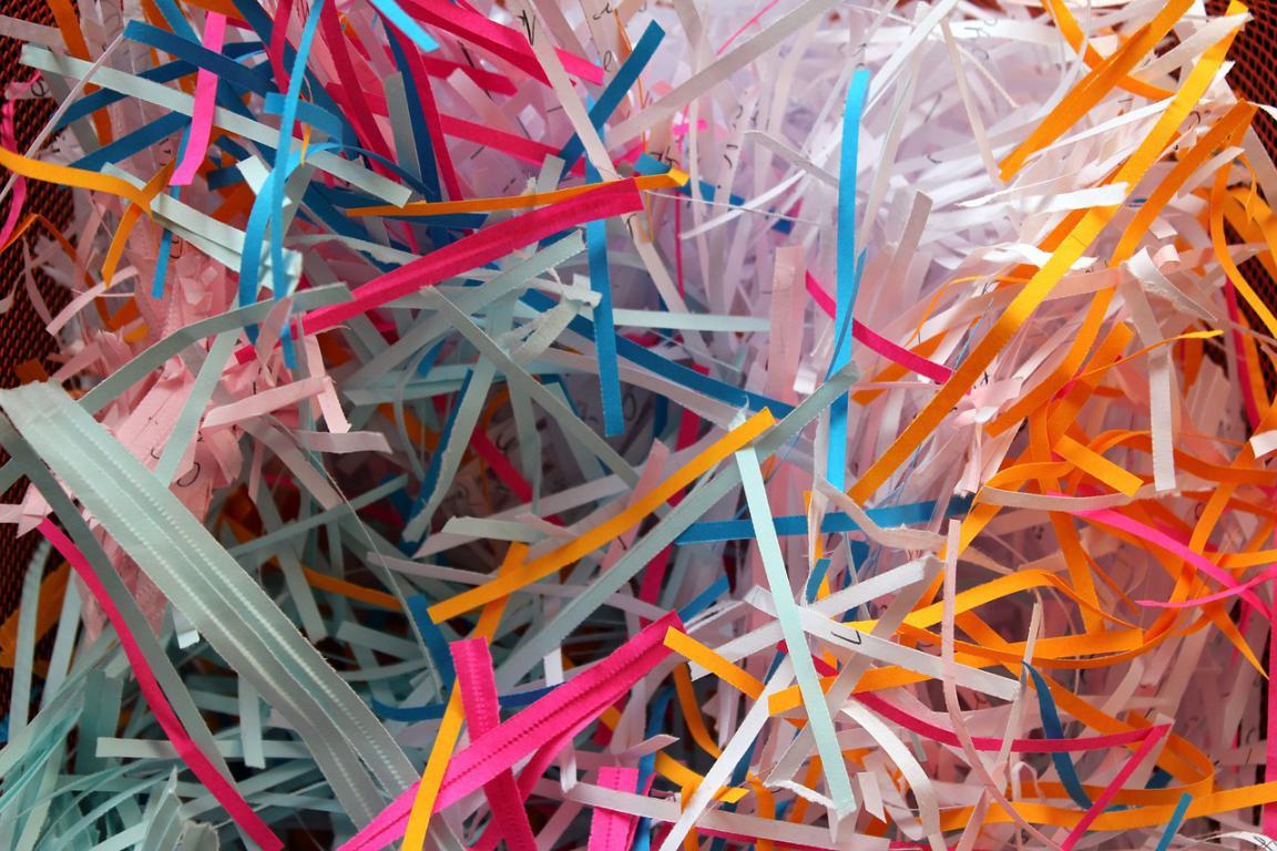 Bande papier dechiquete dechiqueteuse destructeur couleur quilling paperolles