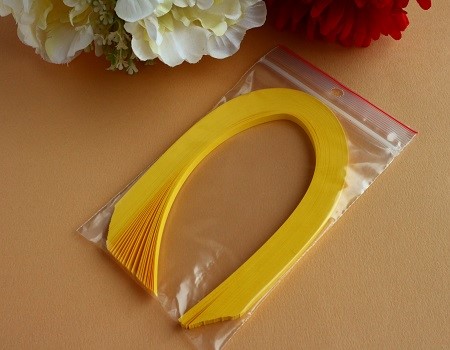 Bande papier quilling loisir creatif jaune soleil