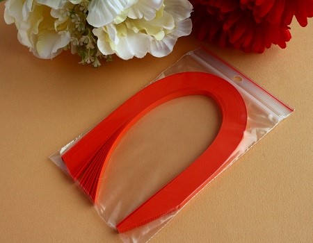 Bande papier quilling loisir creatif orange cardinal