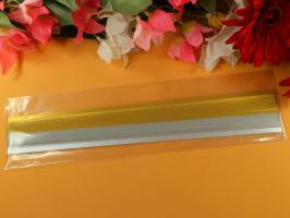 Bande papier quilling or argent mettalique brillant 120g 5mm made in france