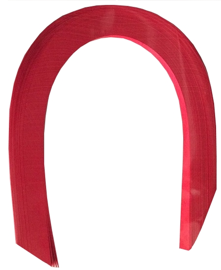 Bande papier quilling rouge groseille 02