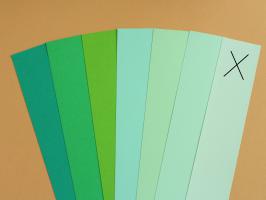 Bande papier quilling vert 01