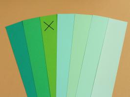Bande papier quilling vert 05