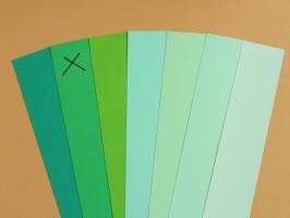 Bande papier quilling vert 06
