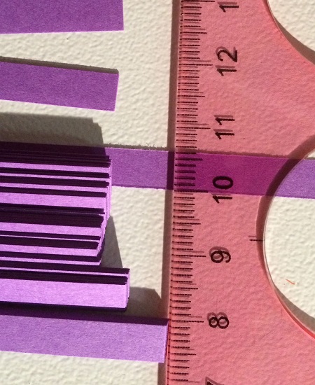 Bande papier quilling violet loisirs creatifs