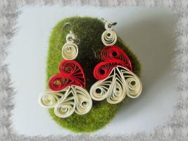 Bijoux boucles d oreille quilling danseuse loisirs creatifs 01
