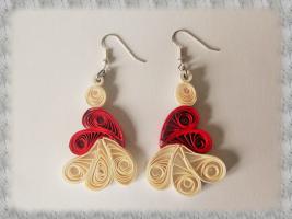 Bijoux boucles d oreille quilling danseuse loisirs creatifs 3