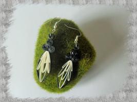 Bijoux boucles d oreille quilling plume loisirs creatifs loisirs creatifs 01