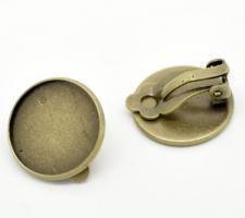 Boucles d oreilles dormeuse pince bronze support bijoux quilling